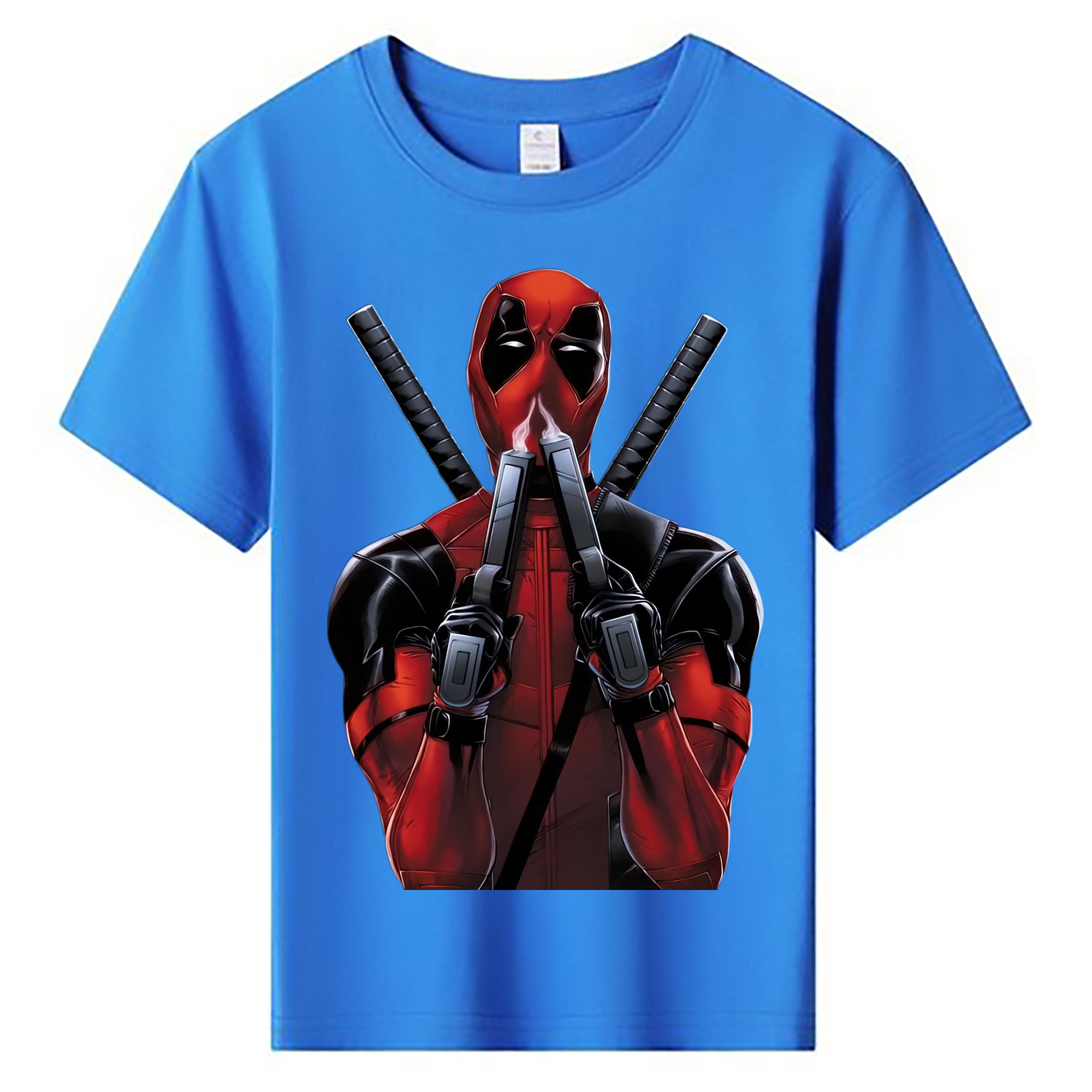 （画像用） Deadpool デッドプール 綿100％キッズTシャツ（フロントプリント）
